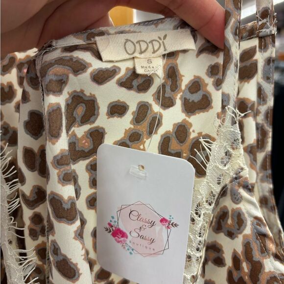 Oddy ladies Small Cheetah Tank Top NEW - Picture 5 of 7